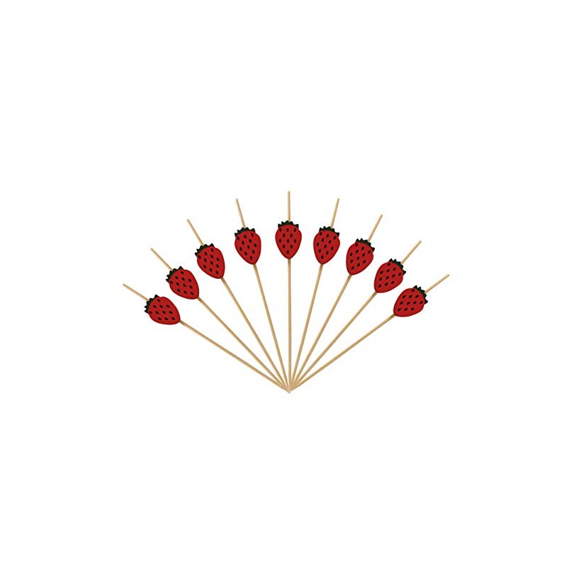 200 Pcs Colorful Cocktail Picks, 4.7 Inch Colorful Fruit Sticks,