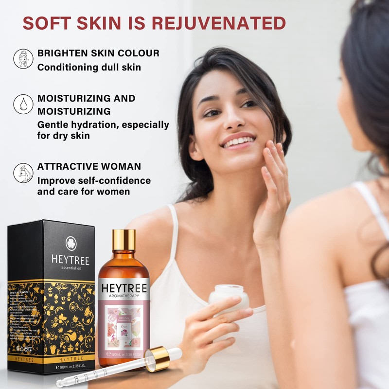 HEYTREE Rose Essential Oil 100ml Natural Rose Essential Oils Perfect