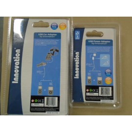 3Com 2 in 1 Dual USB Car & Wall Power Plug AC DC Adapter Charger phone