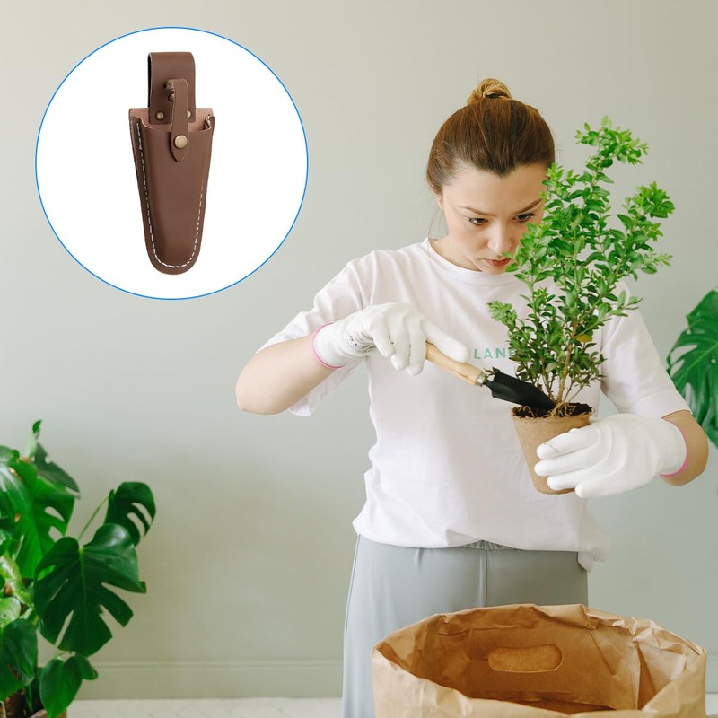 GLADFRESIT Garden Leather Tool Cover Scissors Pliers Cowhide Kit Waist