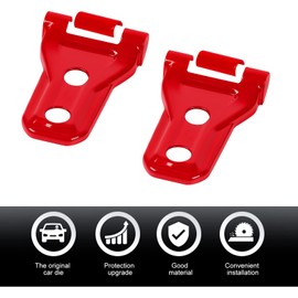 Hoolcar - Cubierta de bisagra para capó del motor, accesorios de decoración exterior para Jeep Wrangler JL JLU y Gladiator JT, rojo