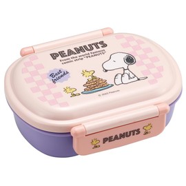 Skater QAF2BAAG-A Children's Lunch Box, 12.2 fl oz (360 ml), Fluffy Dome, Snoopy, 80s, Cafe, Antibacterial, For Children, Made in Japan