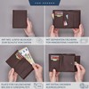 VON HEESEN Men's Leather Wallet with RFID Protection - Genuine