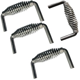 LavaLock Island Outdoor, LLC 5-3/8" Stainless Spring Handle with 1/2" Steel Rod (6" Wide, 3.5" Tall) - Weld ON (4)