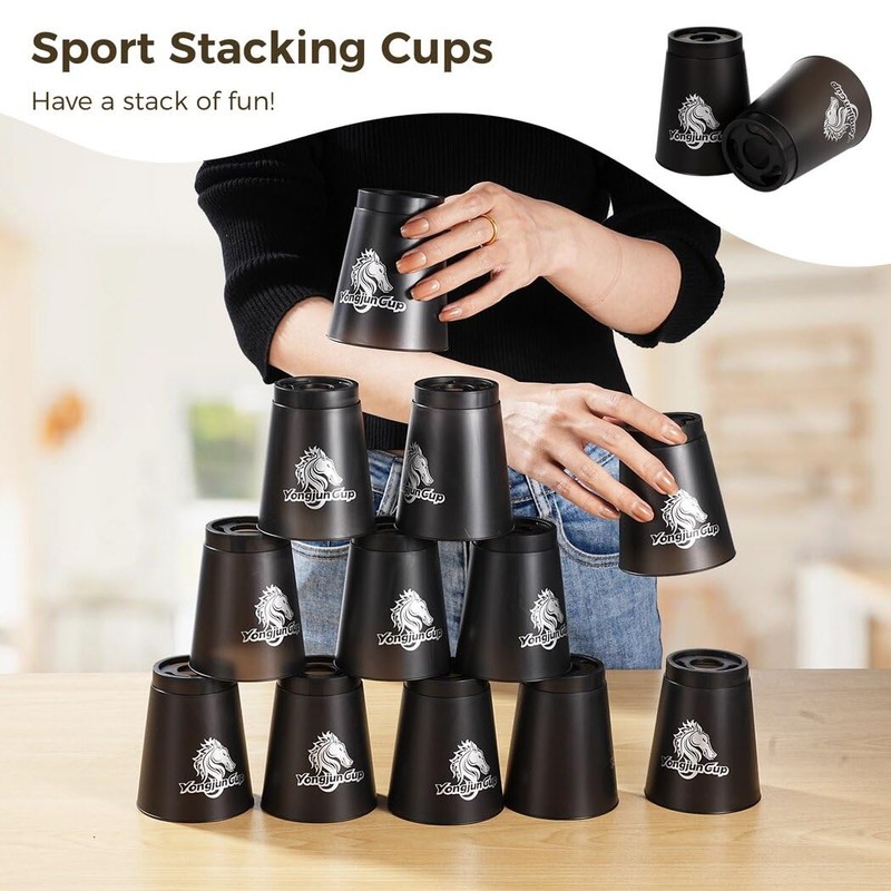 yeesport 12 Pcs Sport Stacking Cups, Sport Training Game for
