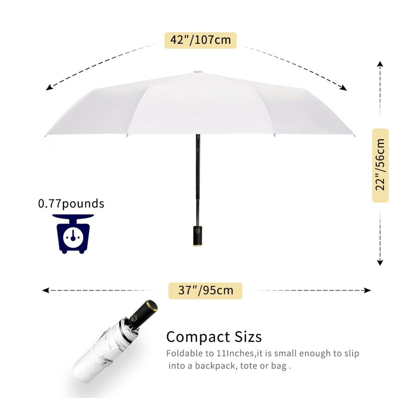 Cuby UV Sun Umbrella Compact Folding Travel Umbrella Auto Open