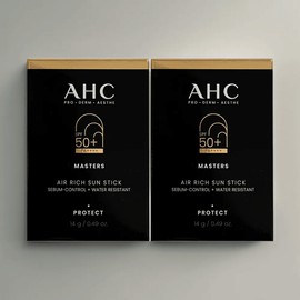 AHC 마스터즈 에어 리치 선스틱 14g(SPF50+) 2개 AHC Masters Air Rich Sun Stick 14g (SPF50+) 2ea [Two Air Rich Scent Sticks]