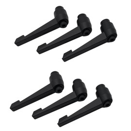 SHULLIN Pack of 6 M8 Adjustable Clamping Lever Handle Internal Thread Tension Lever Adjustable Handle Black Machine Handles Metal Male Thread Machine Buttons for Welding Machines Printing Equipment