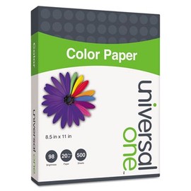 Colored Paper, 20lb, 8-1/2 x 11, Canary, 500 Sheets/Ream, Sold as 1 Ream