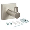 Nuk3y Senna Modern Square Robe Hook (Robe Hook, Satin Nickel)