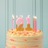 Talking Tables 16 x Candeline di Compleanno Rosa, Oro e