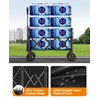 Wagons Carts Foldable, Collapsible Foldable Wagon 330lbs Capacity, Large Capacity