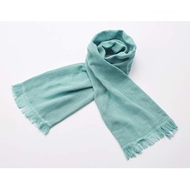 Miyazaki Towel Imabari Scarf 70 Season Series No.22 Light Turquoise