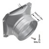 Rrina Dryer Vent Wall Plate 4Inch Metal Air Duct Connector