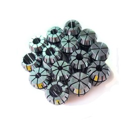 ER20 - Juego de pinzas de resorte para máquina de grabado CNC y herramientas de torno, herramientas de fresado para grabado (ER20-14 piezas)