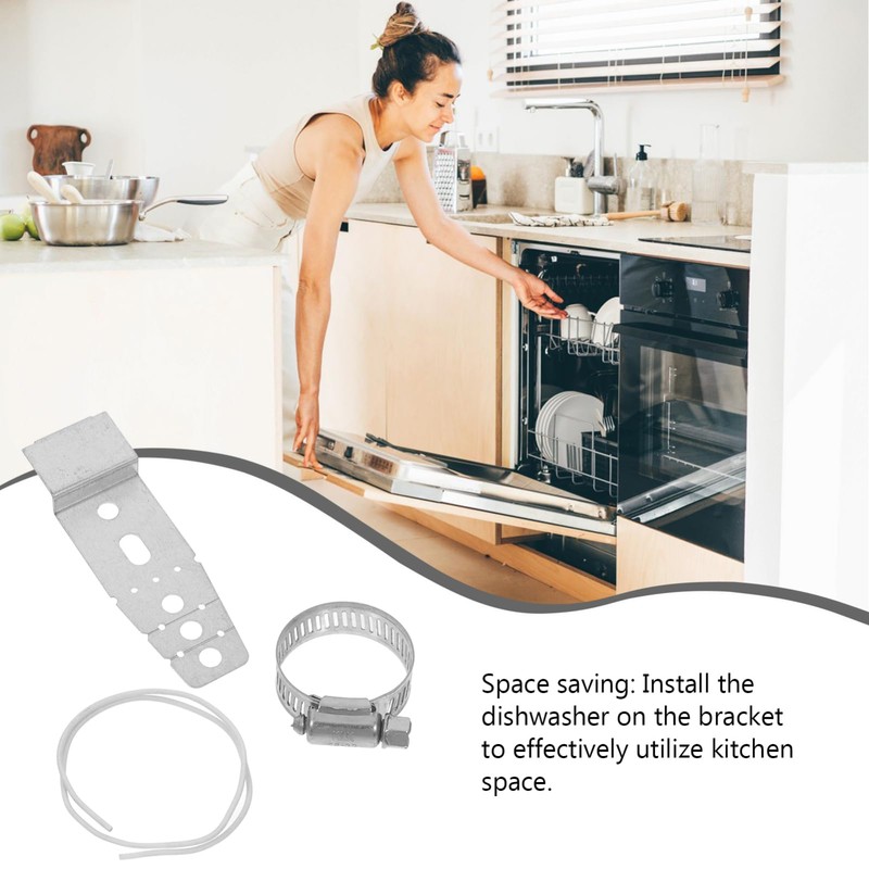 OSALADI Universal Mounting Bracket Dishwasher Dishwasher Mounting Clips Side Dishwasher
