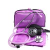 Kit Baumanómetro Aneroide + Estetoscopio Dúplex De Lujo (Lila)