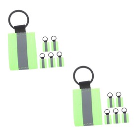 Sosoport 12pcs Reflective Key Holder Tags Double-Sided Backpack Accessories for High Visibility Dark Stylish Zipper Pulls for Keys and Bags Reflective Gear for Safety