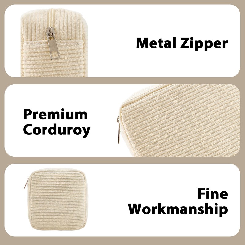 Gvhntk 4 Pcs Small Makeup Bag for Purse Mini Cosmetics