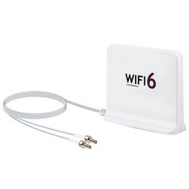Tri-Band WiFi Antenna with 12dBi Gain and TS9 Connector – Signal Booster for 2.4GHz, 5GHz, and 5.8GHz – 1.8m (6ft) Extension Cable with Magnetic Base – Compatible with Nighthawk M6 and Other Routers