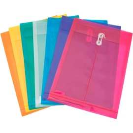 Lecute 12 Carpetas Archivos Folder Tamaño Carta Funda Sobre Plastico Carpeta Portafolio Colores Oficina Escolar Documentos Organizador Protector Archivero