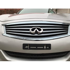 TN TrunkNets Inc Front License Plate Bumper Mount Holder Bracket for Infiniti + 6 Unique Screws & Wrench New