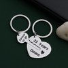 Eilygen Couple Gift 2PCS Matching Couple Keychains 11th 21th Wedding