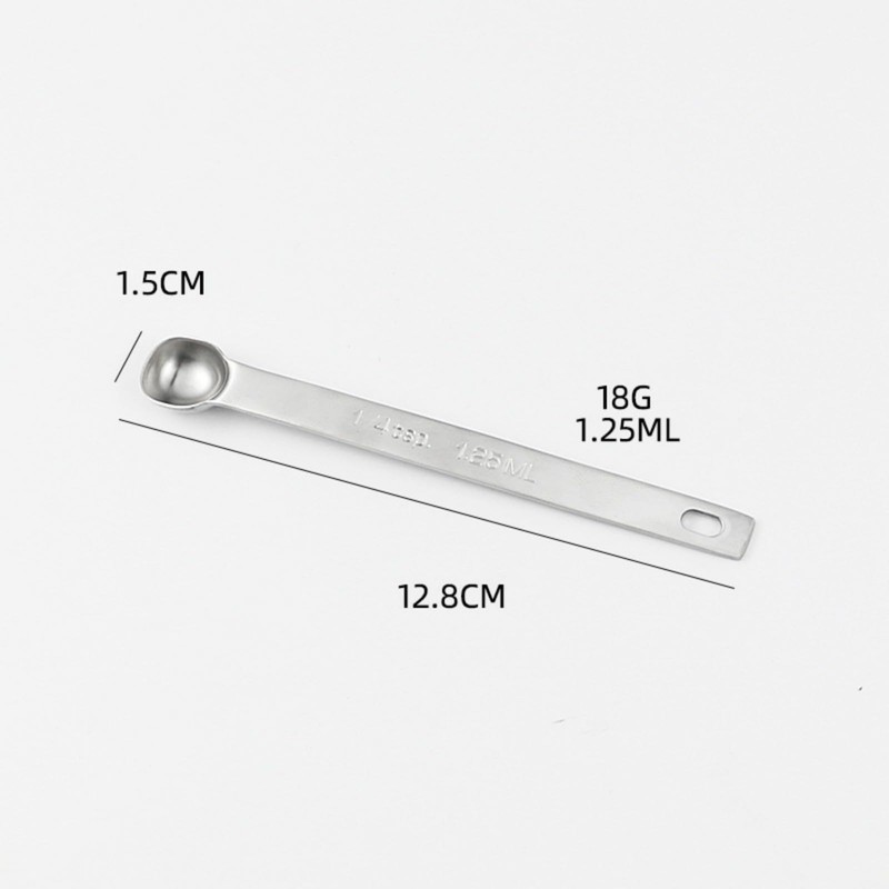 1/4 TSP Measuring Spoons 2PC- Dual-Scale (1/4 TSP = 1.25ml)