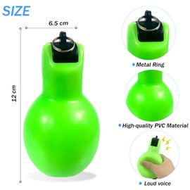 Dingfeiyu 1 x Hand Whistle with 1 x Stainless Steel Sports Whistle, Whistle for Trainer, Referee, Sports Teacher, Dog Trainer, Whistle Loud Emergency, Trainer Accessories Football (Green)