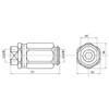 Hydraulic Valve, Throttle Check Valve, 3/8 Inch