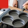 Eggs Pan 4 Cup Nonstick Cast Iron Omelette Skillet for