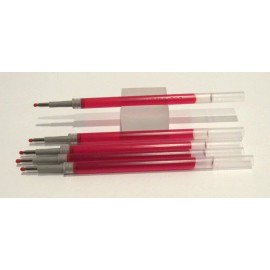 Terzetti 5 Replacement GEL ROLLERBALL REFILLS-RED-FI