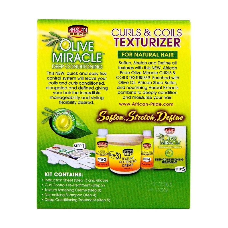 African Pride Olive Miracle Curls & Coils Texturizer - Contains