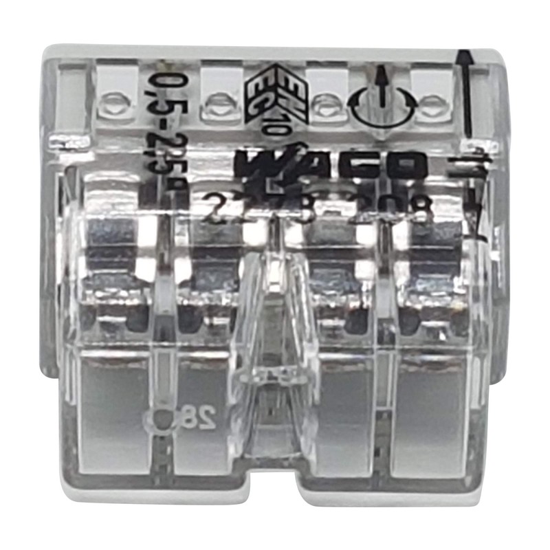 10 x Wago Connector 8 Head 0, 5–2,5 MM2 Grey