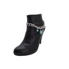 Women Western Fashion Jewelry Boot Chain Bracelet Silver Metal Shoe