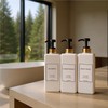 Shampoo and Conditioner Dispenser - Modern Gold Design Large 27oz
