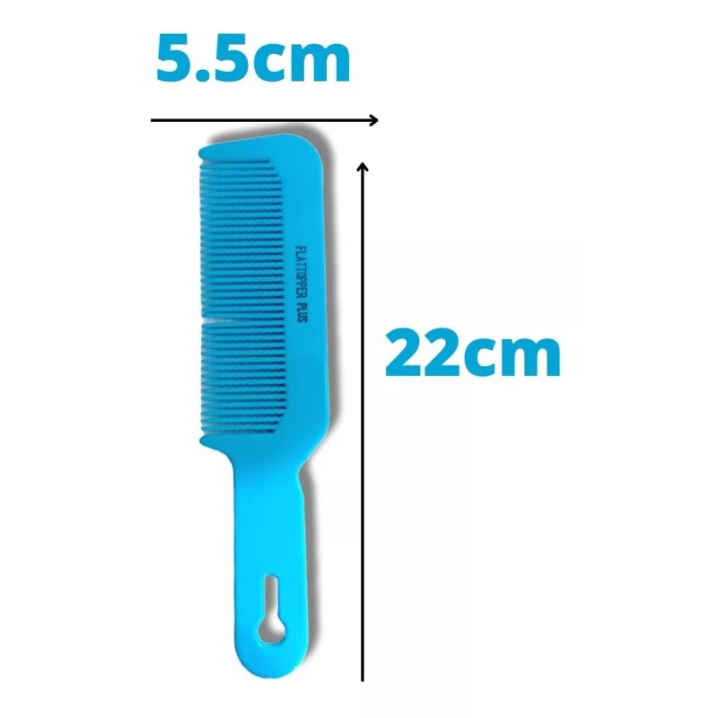 Flattop 3 Peines Barberia Flat Top Plus Con Cerdas Onduladas