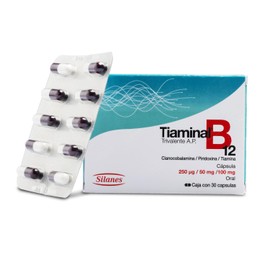 TIAMINAL B12 Trivalente A.P. Complejo B, 30 Cápsulas | Vitaminas B1, B6 y B12, Sistema Nervioso, Sin Gluten