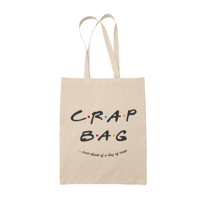 Reusable Crap Bag Grocery Tote, Approx. 40 x 40 cm,
