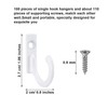 Zhehao 100 Pieces Wall Mounted Single Hook Robe Hooks Coat