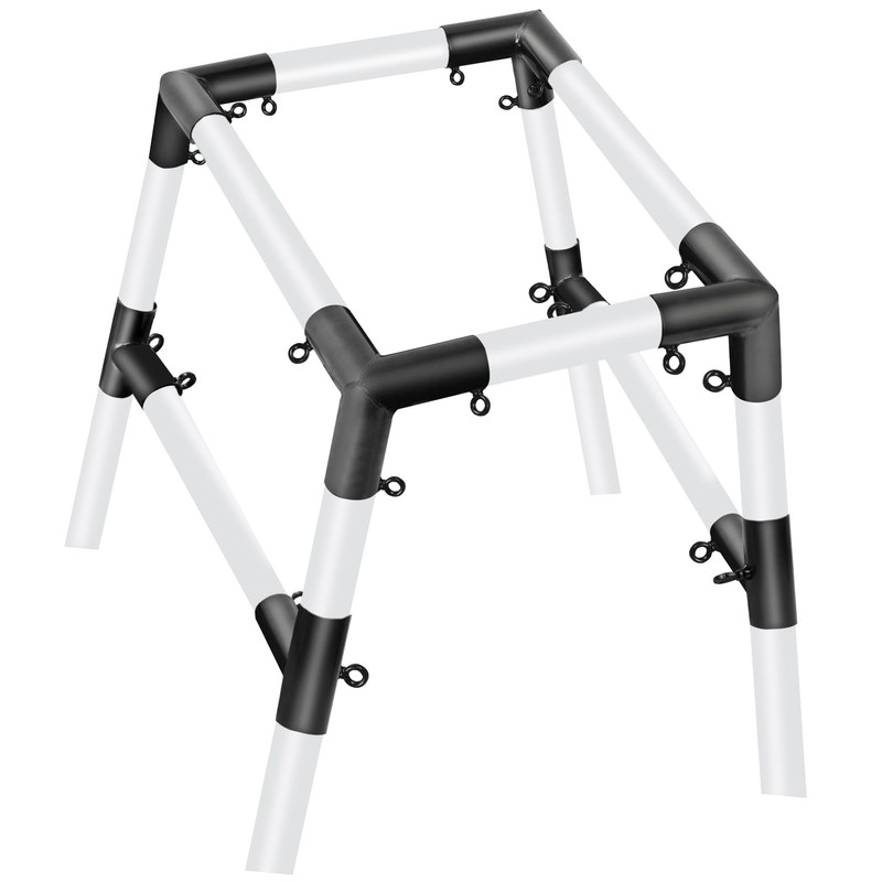 Aoneky 2pcs 3 Way Small T Shaped Corner Canopy Fitting