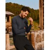 Mens Casual Mock Turtleneck Pullover Long Sleeve Thermal Stretchy Sweater
