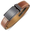 DOOPAI Men's Automatic Leather Belt with Ratchet for Business Suit,