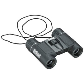 Bushnell Powerview 10x25 Compact Binoculars -High-Power Folding Roof Prism, Lightweight & Portable, Non-Slip Grip, Ideal for Sports, Wildlife, and Outdoor Adventures, Black