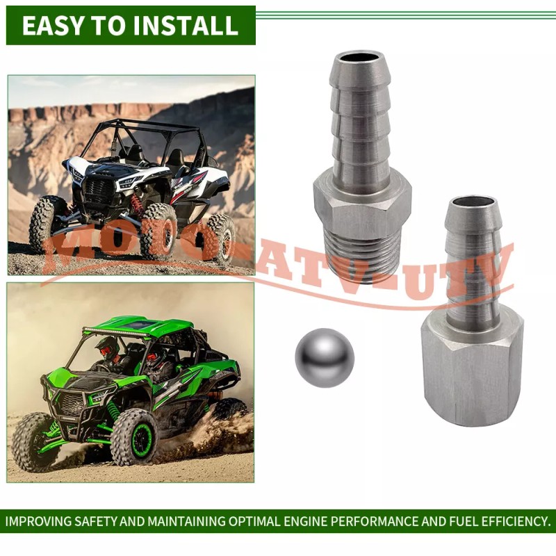 JINFANNIBI Stainless Steel Fuel Tank Breather Rollover Vent Valve fit