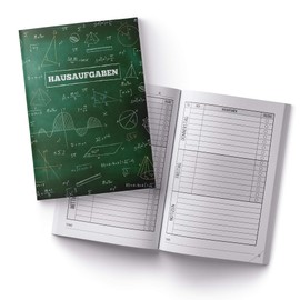 itenga Homework Book Formula Board DIN A5 96 Pages School Supplies My Homework for Community School Gymnasium
