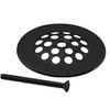 Westbrass Gerber Style Bee-HiveTub Strainer Grid with Screw, Matte Black,
