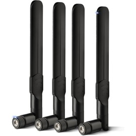 Woostars 4G LTE Cellular Trail Camera Antenna 8dBi RP-SMA Male Antenna Compatible with Spypoint Link Micro Solar EVO Link S Dark Wildlife Hunting Game Cam Outdoor Mobile Security Camera 4 Pack