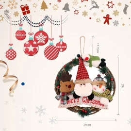 Coronas Navideñas Adorno La Puerta Navidad Decorativo 30 Cm