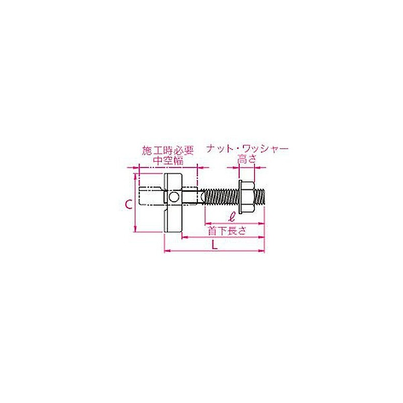 SANKO TECHNO ITW-650S Stainless Steel IT Hanger, Hollow Wall/Sandwich Fixed,